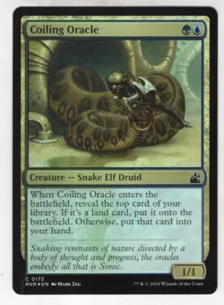 MTG Ravnica Remastered Foil Card #172 Coiling Oracle - Image 1