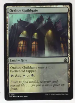 MTG Ravnica Remastered Foil Card #282 Orzhov Guildgate - Image 1