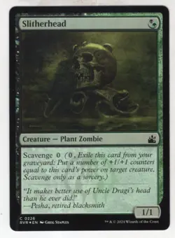 MTG Ravnica Remastered Foil Card #226 Slitherhead - Image 1