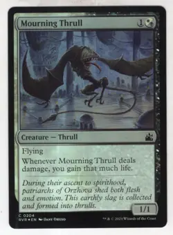 MTG Ravnica Remastered Foil Card #204 Mourning Thrull - Image 1