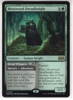 MTG Wilds Of Eldraine Foil Card #231 Mosswood Dreadknight - Image 1