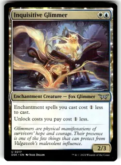 Inquisitive Glimmer Duskmourn: House of Horror Regular MTG - Image 1