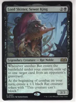 MTG Wilds Of Eldraine Foil Card #97 Lord Skitter, Sewer King - Image 1