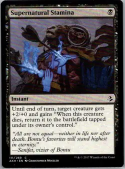 Supernatural Stamina 111/269 Common Amonkhet MTG Card NM-Mint - Image 1