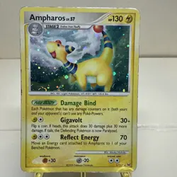 2009 Pokemon, Platinum, #1/127 Ampharos Lv. 57, Holo Rare - Image 1
