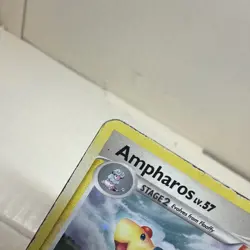 2009 Pokemon, Platinum, #1/127 Ampharos Lv. 57, Holo Rare - Image 3