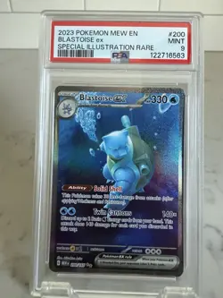 PSA 9 Blastoise EX Special Illustration Rare - 200/165 Pokemon 2023 S&V 151 - Image 1