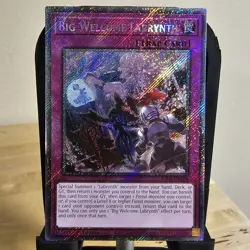 Yugioh! Big Welcome Labrynth - RA04-EN104 - Platinum Secret Rare - 1st Edition - Image 1
