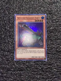 Yugioh! Artillery Catapult Turtle ROTD-EN003 Ultra Rare 1st Edition Near Mint - Image 1