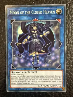 INFO-EN098 Moon of the Closed Heaven : Common 1st Edition YuGiOh Card - Image 1