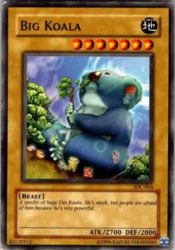Big Koala IOC-004 Common Invasion of Chaos Yugioh Card MP - Image 1
