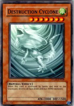 Destruction Cyclone STON-EN028 Common Strike of Neos Yugioh Card MP - Image 1