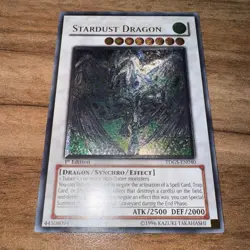 Stardust Dragon TDGS-EN040 1st Edition Ultimate Rare Holo YuGIOh Card English - Image 5