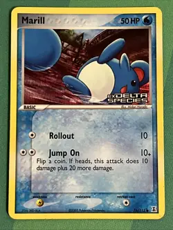 Pokemon Card - Marill - Reverse Holo - Common (76/113) ex Delta Species *VLP* - Image 1