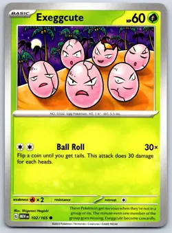 Exeggcute - Scarlet Violet 151 MEW EN 102/165 Pokemon Card NM - Image 1