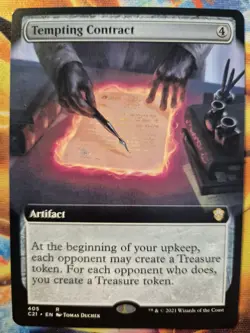 Tempting Contract Extended Art Magic The Gathering Card,Commander:Strixhaven 405 - Image 1