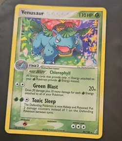 Venusaur 28/100 Holo Rare Crystal Guardians Pokemon Card - Image 1