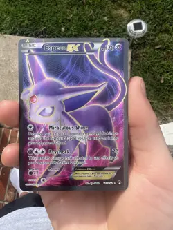 Pokemon TCG Espeon EX Holo Full Art Ultra Rare Card 117/122 XY Breakpoint - Image 1