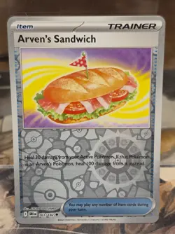 Pokemon TCG Arven’s Sandwich NM Reverse Holo 161/182 Destined Rivals Card SV - Image 1
