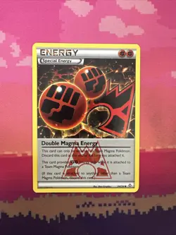 Pokemon Card Double Magma Energy Double Crisis 33/34 Near Mint - Image 1