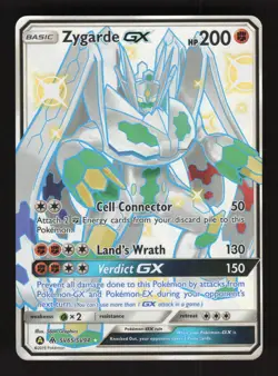 Zygarde GX SV65/SV94 Pokemon Hidden Fates Holo Full Art Card - Image 1
