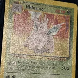 Pokemon Trading Card Game TCG Nidorino Base Set 37/102 Regular 1999 - Image 2