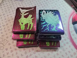 6× Pokemon 2024 Temporal Forces ETB Card Sleeves 65 Count SEALED 390 Total - Image 1