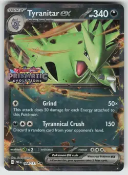 Tyranitar ex (Prismatic Evolutions Stamp) Double Rare Miscellaneous Cards & Prod - Image 1