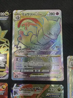 Pokemon TCG 5 Card Japanese Lot. Mewtwo Vstar, Rayqueza Vmax, Palkia All NM - Image 3