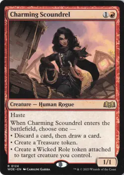 Charming Scoundrel R Wilds of Eldraine 124 NM - Image 1