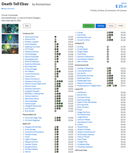 Death Toll Winter Modified Precon MTG EDH Commander Elf Deck Read Description - Image 4