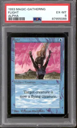 Magic MTG Alpha Flight PSA 6 LIGHTLY PLAYED LP - Image 1