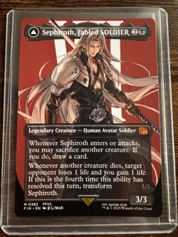 Sephiroth, Fabled SOLDIER (0382) (Borderless) Final Fantasy Regular MTG - Image 1