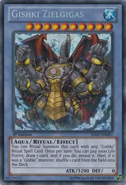 Lightly Played, English - 1 x MTG Gishki Zielgigas - HA07-EN057 - Secret Rare - - Image 1