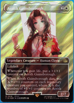 Aerith Gainsborough (Borderless Character Surge) FOIL Final Fantasy MINT 503501 - Image 1