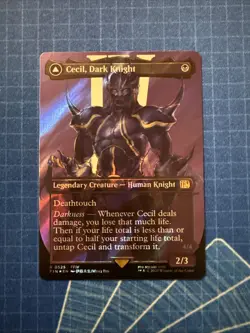 Cecil, Dark Knight (Borderless) (Surge Foil) Final Fantasy Foil - Image 1