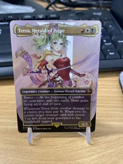Terra, Herald of Hope (Borderless) (Surge Foil) Commander: Final Fantasy #212 - Image 1