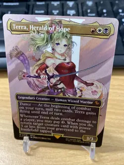 Terra, Herald of Hope (Borderless) (Surge Foil) Commander: Final Fantasy #212 - Image 2