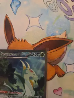 Pokemon TCG Serperior EX Sir 164/086 Black Bolt English Card Near Mint Condition - Image 3