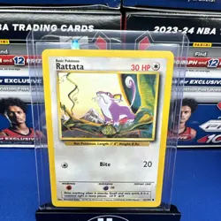 Pokemon TCG Rattata Base Set 61/102 Regular Unlimited Common - Image 1