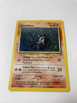 Pokemon TCG - Houndour 5/75 Holo Unlimited - Neo Discovery (2001) - NM - Image 1