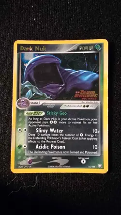 Pokemon TCG Dark Muk EX Team Rocket Returns 16/109 Holo Promo Promo - Image 1