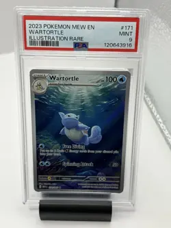 2023 Pokemon Wartortle Illustration Rare 171/165 Pokemon 151 PSA 9 MINT - Image 1