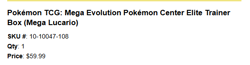 PRESALE Mega Evolution Lucario Pokemon Center ETB and Enhanced Booster Box - Image 5