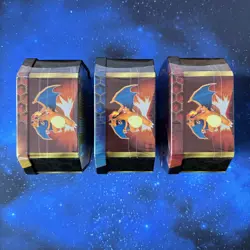 Pokemon Hidden Fates Tins Set of 3 Charizard Gyarados Raichu Sealed - Image 2