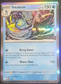 Inteleon 002 Promo Stamp Mega Evolution Pokemon TCG NM - Image 1