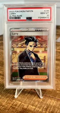 2023 Pokemon Paradox Rift Larry Trainer - Secret Rare - PSA 10 GEM MINT 🔥 - Image 1