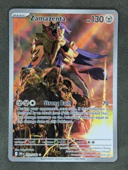 Zamazenta 201/182 Pokemon TCG Illustration Rare SV10: Destined Rivals Near Mint - Image 1