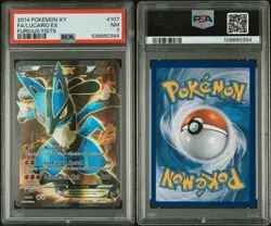 Pokemon Lucario EX 2014 Pokemon XY Furious Fists Full Art 107/111 PSA 7 NM - Image 3