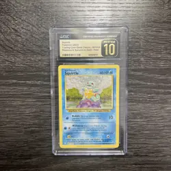 Pokemon TCG CGC Pristine 10 Squirtle 001/034 Classic Holo - Image 1